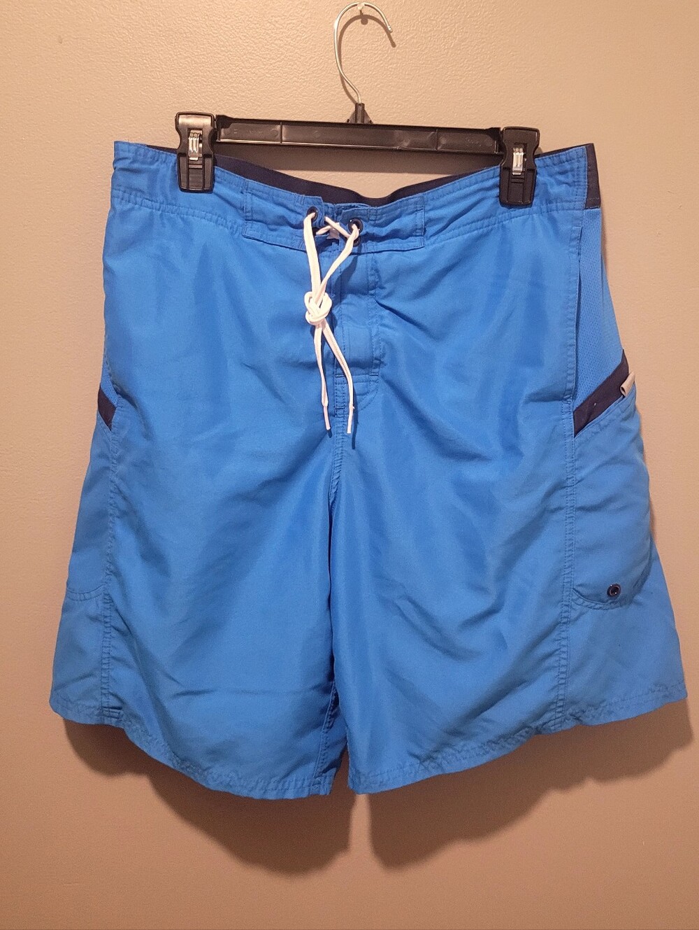 NIKE Mens Blue Swim Trunks Sz Lg